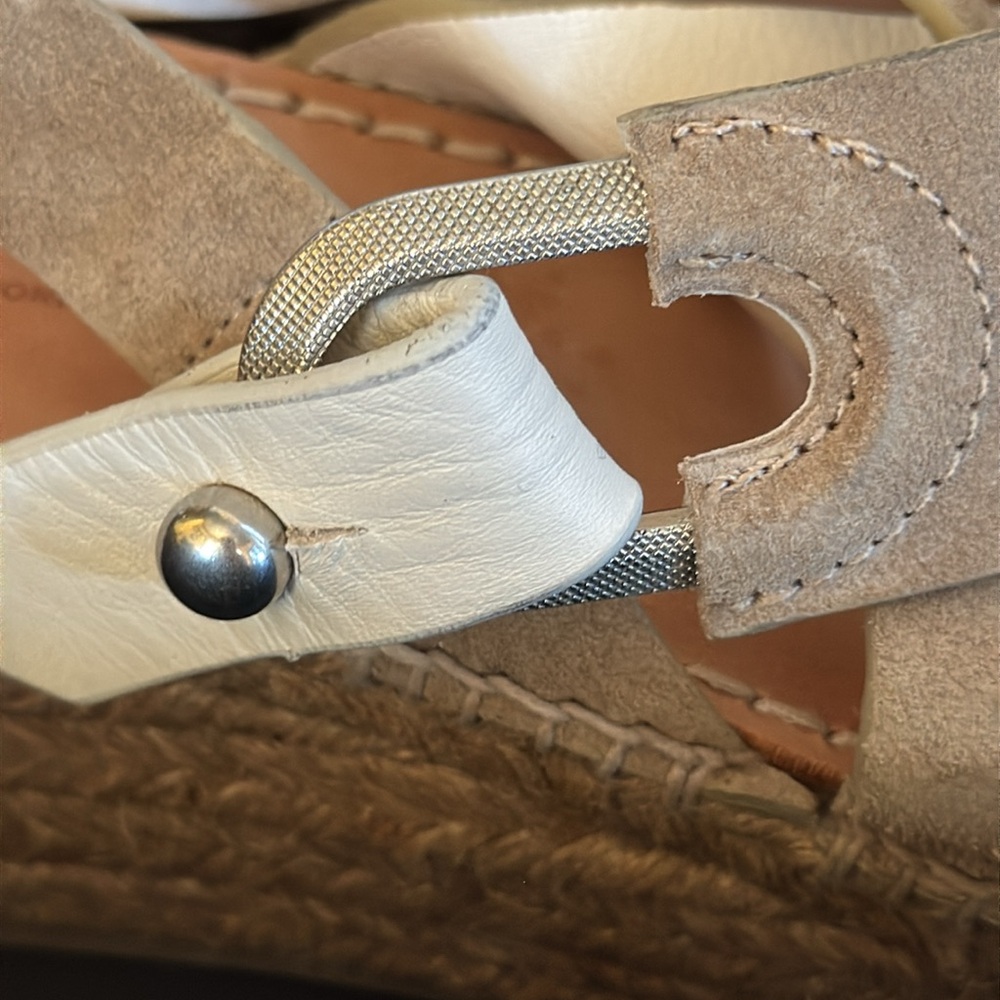 LN Rag & Bone August Suede Wedge Platform Espadrille Sandals 36 Sz 6 - Picture 5 of 8